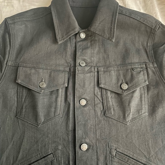 TOM FORD Icon Black Denim Jacket Men's Size Medium (New Without Tag) - Picture 7 of 7